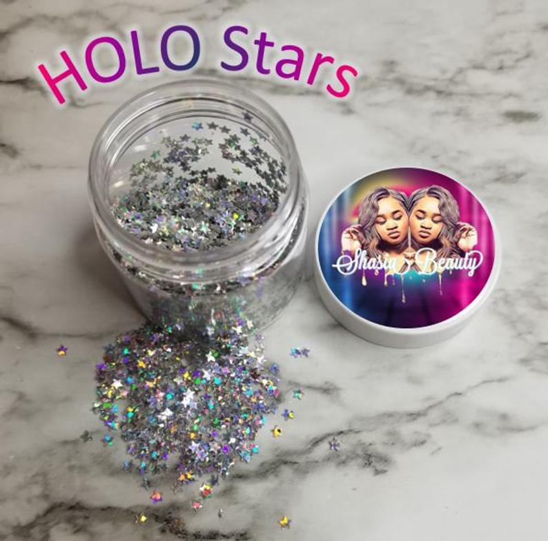 Holographic Star Nail Glitters