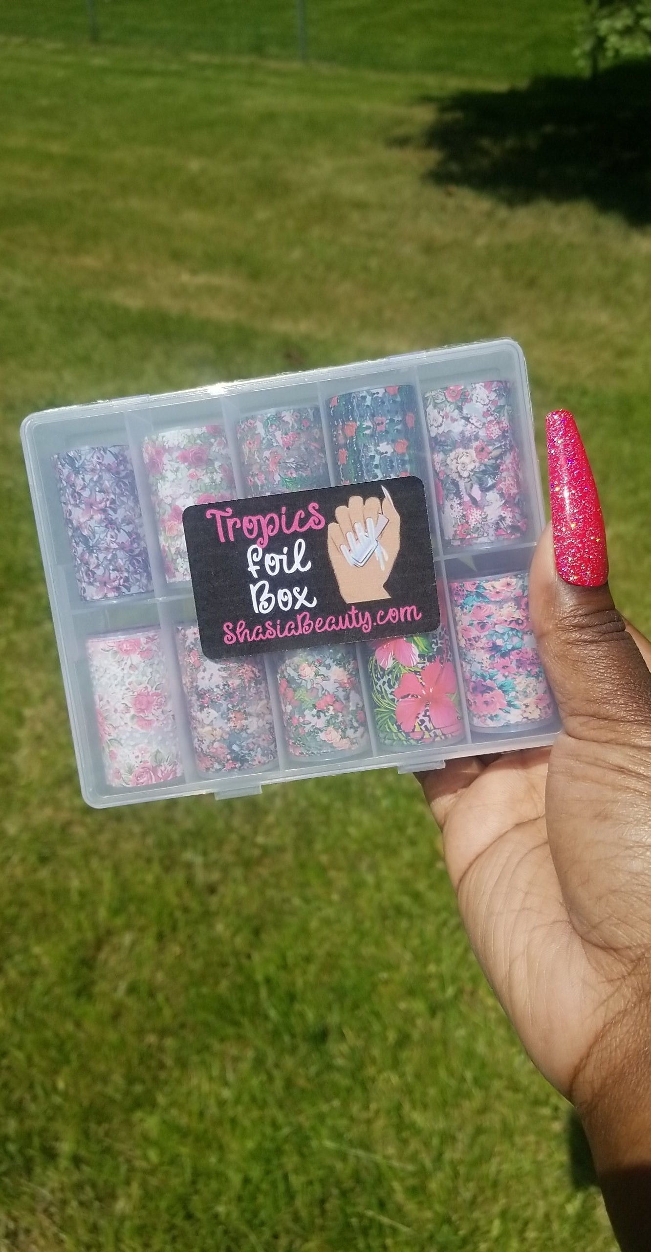 Tropics Nail Foil Box