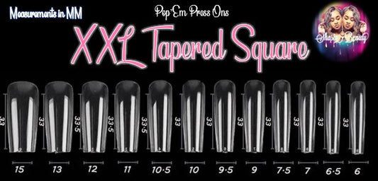 XXL Tapered Square  Full Cover Nails