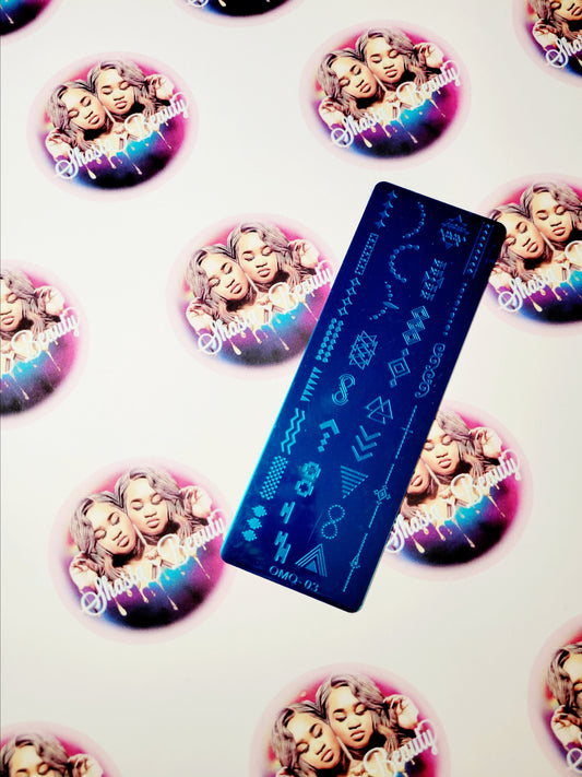 Tribal Nail Stamping Plate