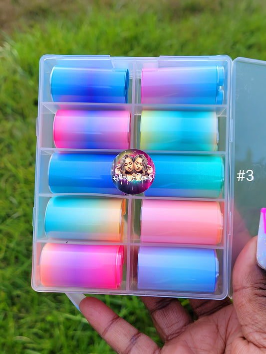 Neon Ombre Pastel Mix Foil Box #3