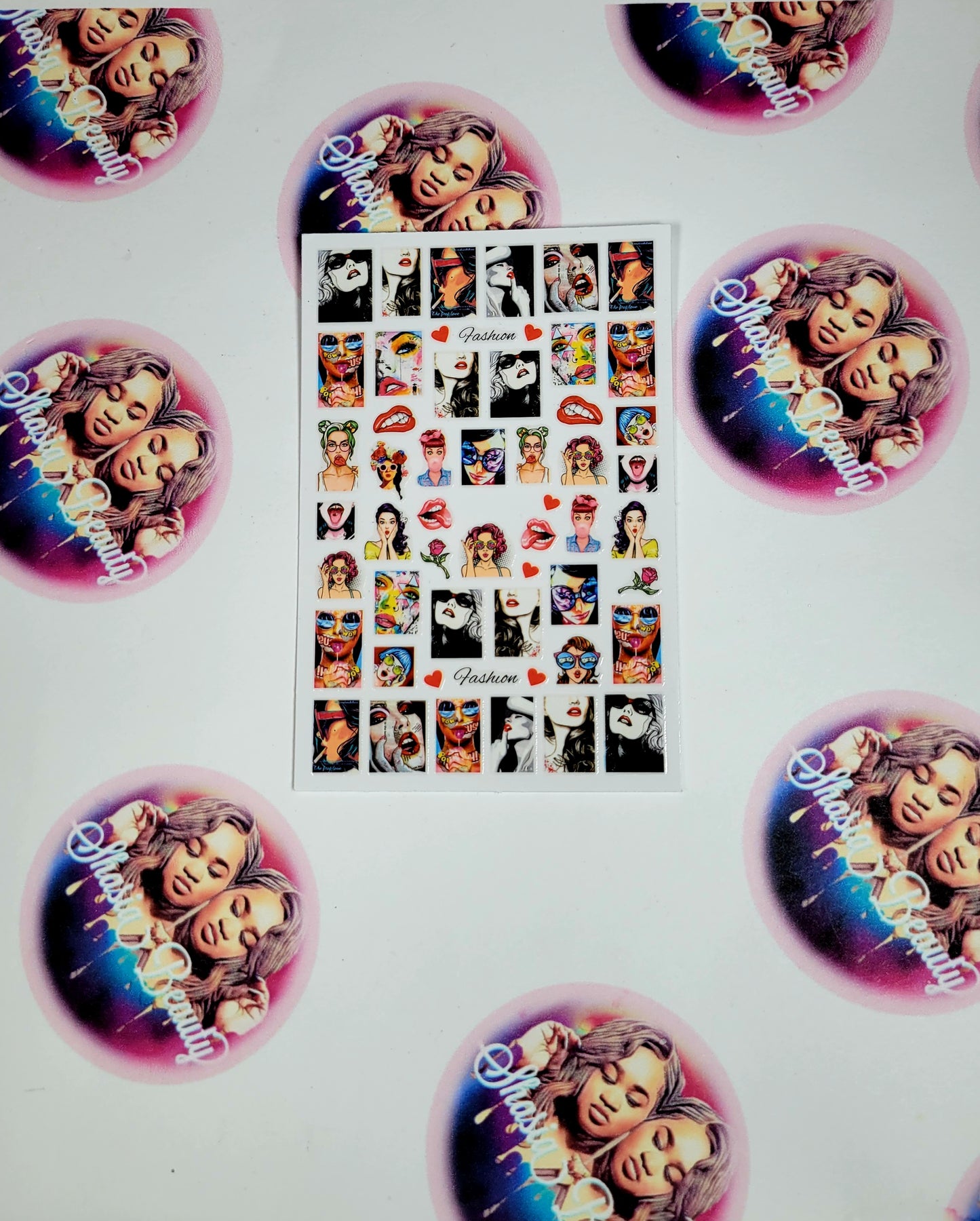 4pc~Valentine Baddie Nail Sticker Bundle2