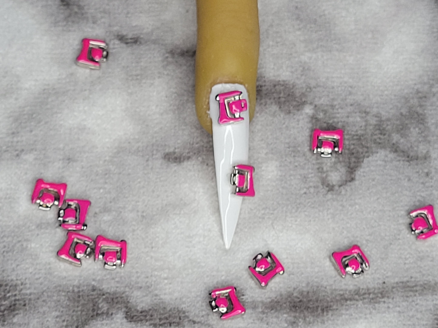 Pink Mixer Nail Charms