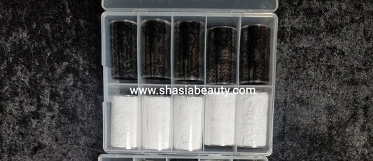 Black & White Lace Foil Box