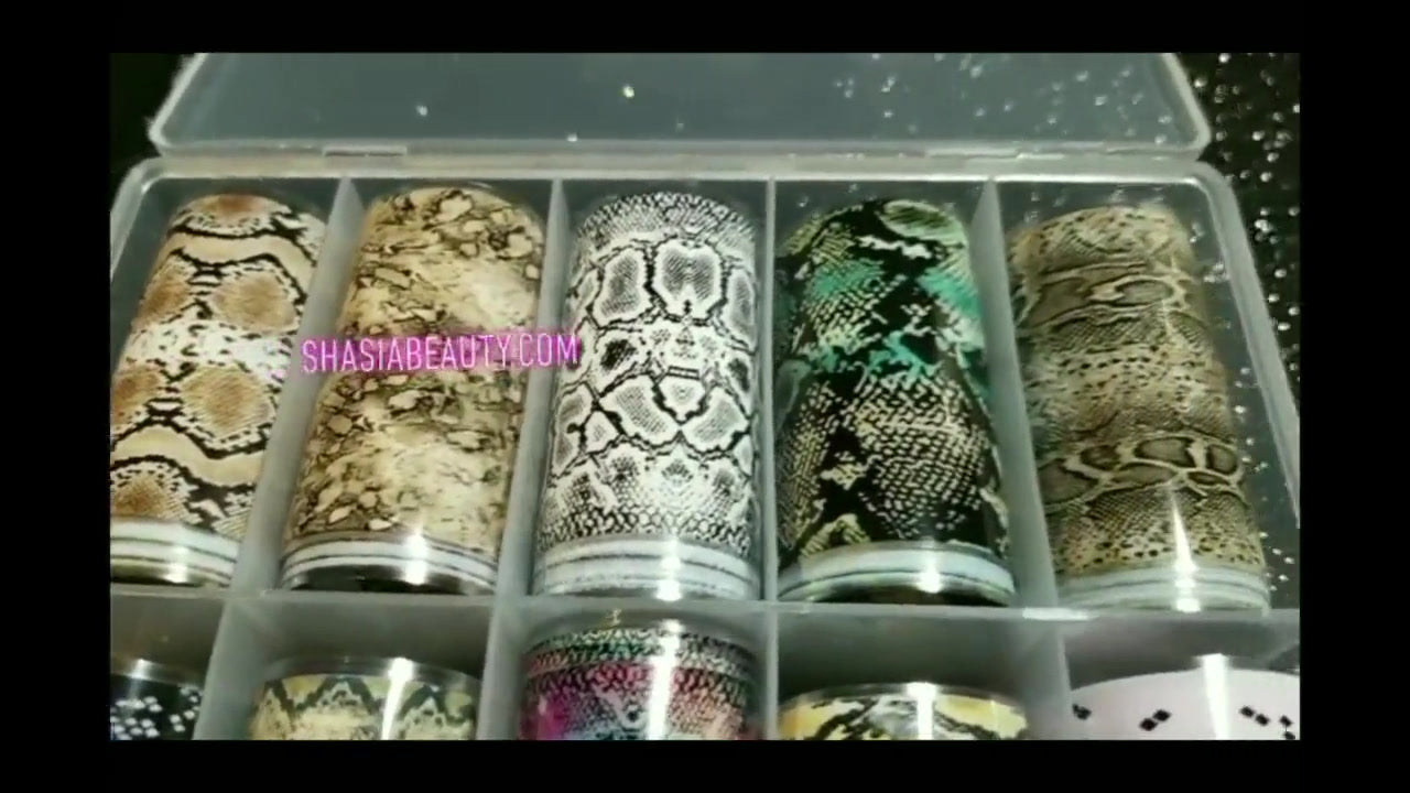 Snakeskin Nail Art Foil Box