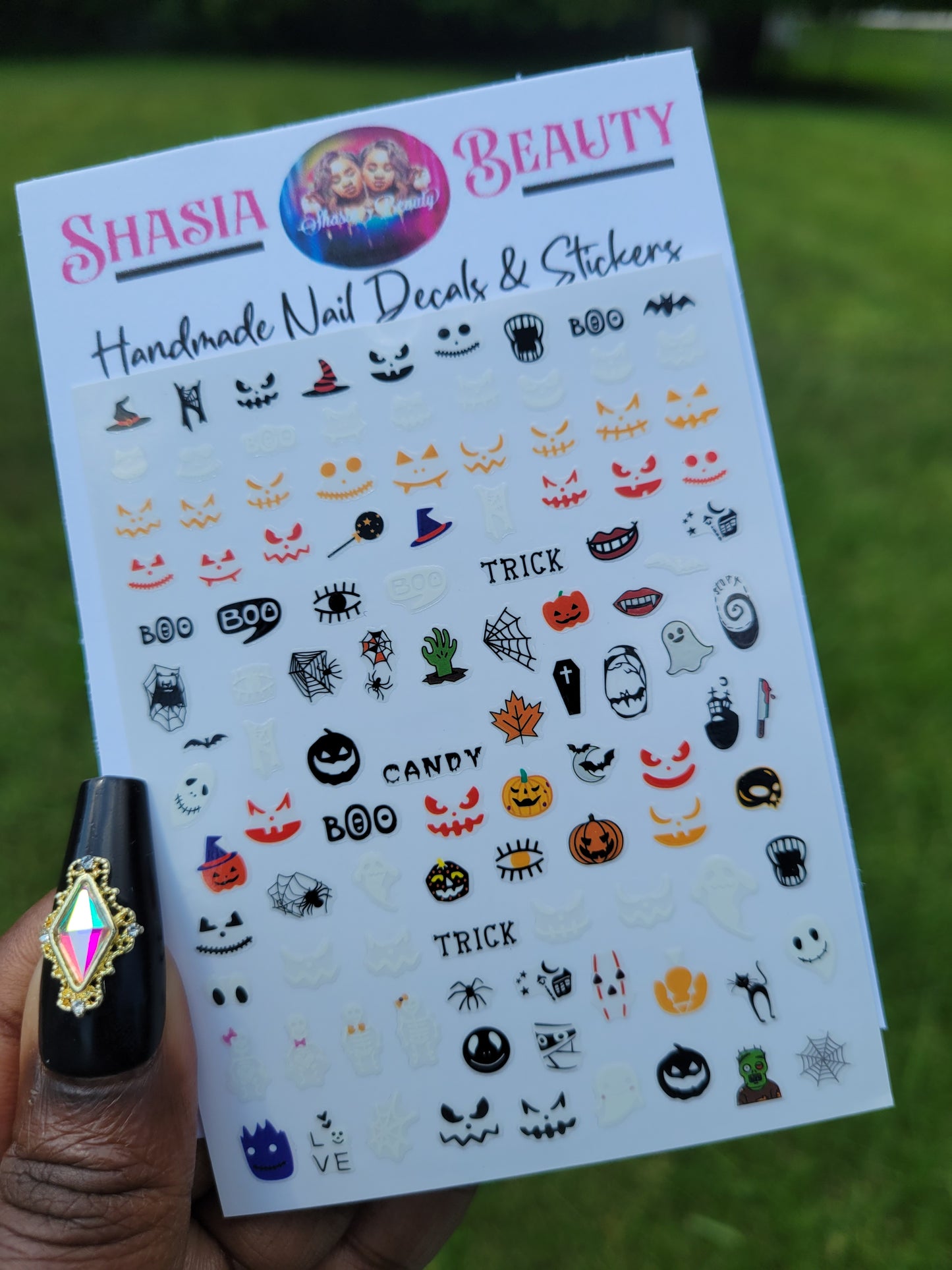 SpookyBoo Mix  Nail Stickers