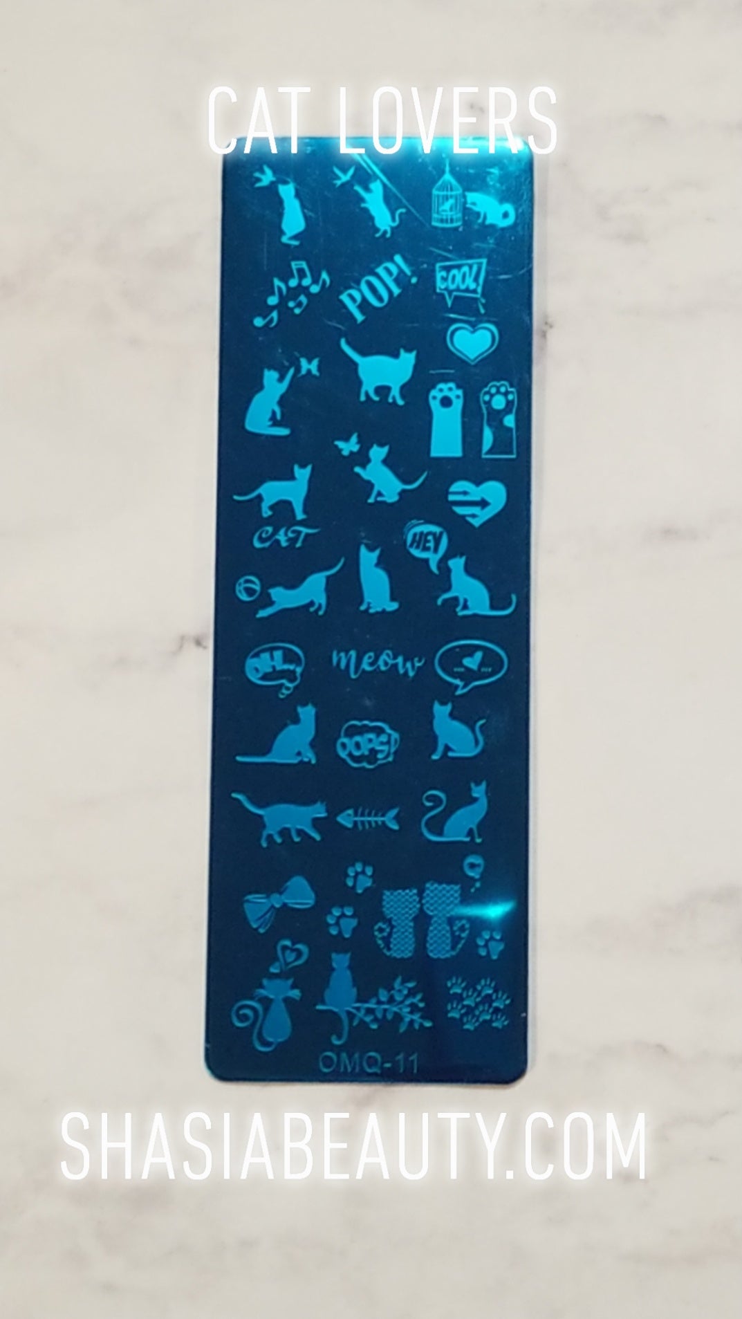Cat Lovers Nail Stamping Plate
