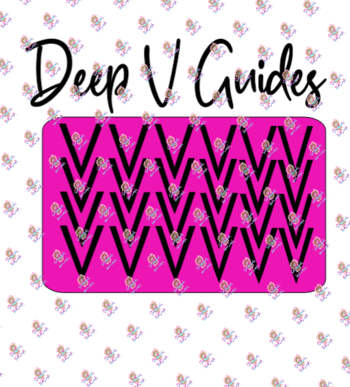 Deep V Frenchie Nail Stencil Guides