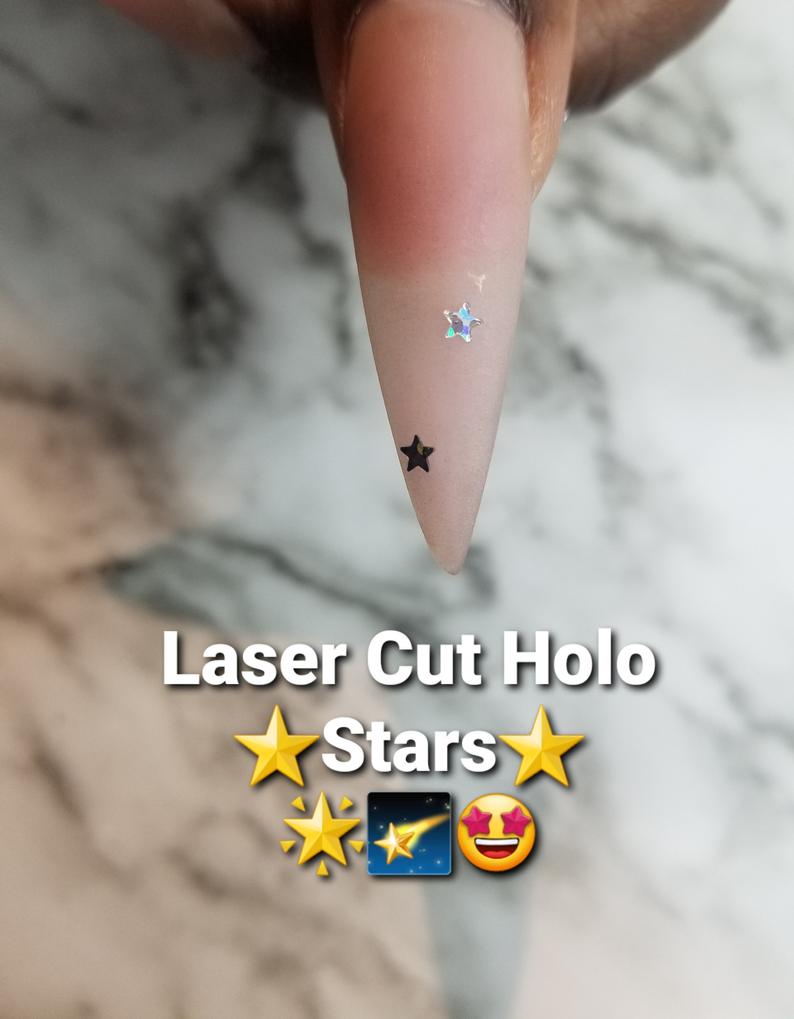 Holographic Star Nail Glitters
