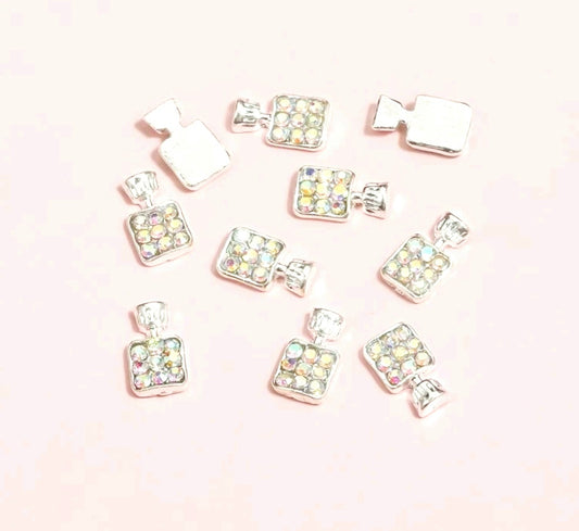 AB Silver Perfume Nail Charms