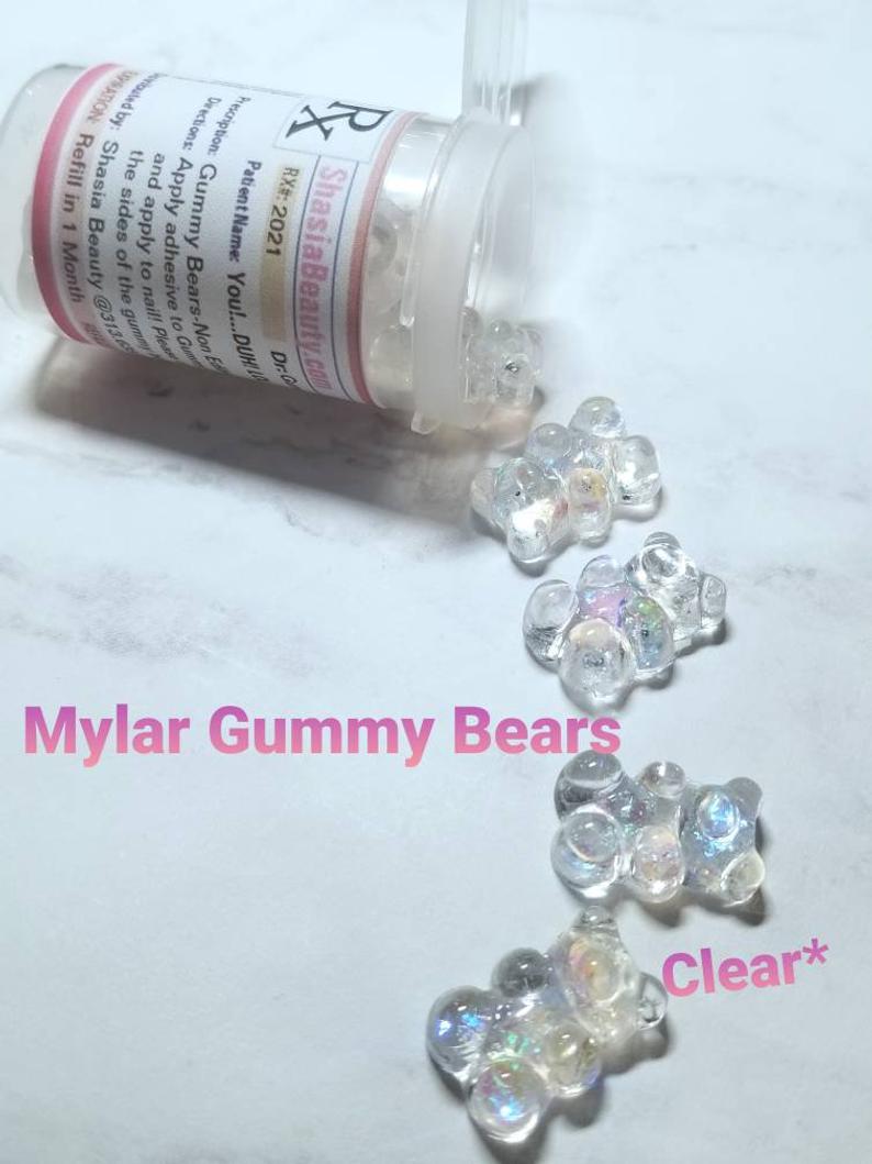 Mylar Gummy Bear Nail Charms
