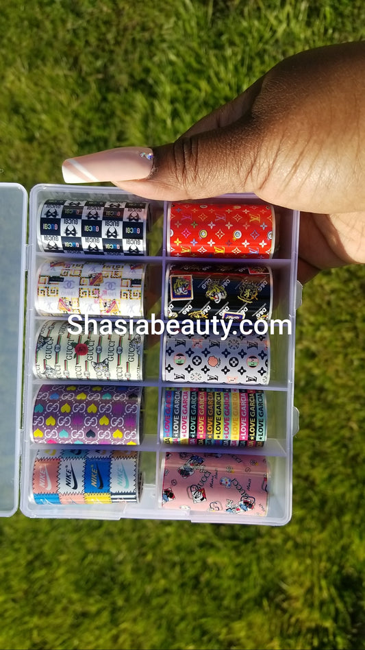 Design Mix Nail Art Foil Box-65