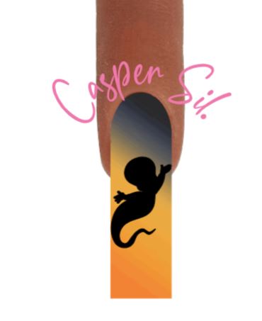 Casper the Friendly Ghost Nail Sticker