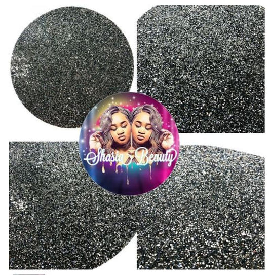 Charcoal Round Bling Nail Mats for Pictures