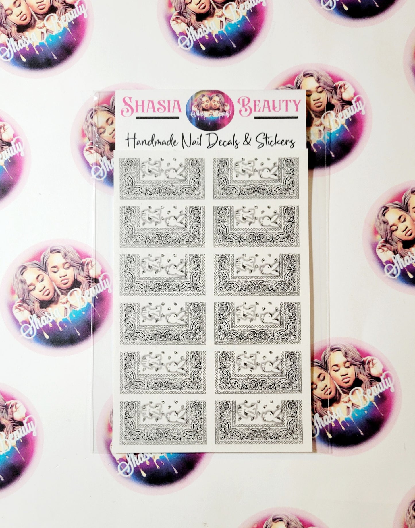White Band Gang Nail Decal