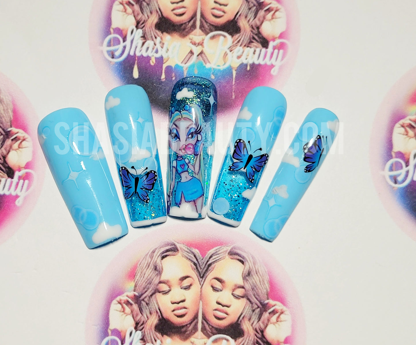 Baddie Bubblez Nail Stickers