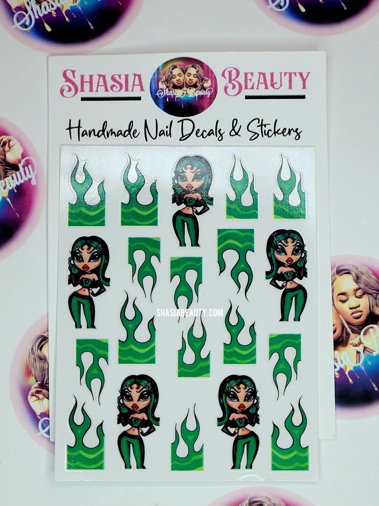 Baddie Girl Envy Nail Decals