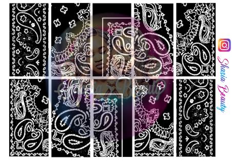 Bandana Paisley Nail Decals