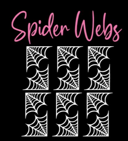 Spider Web Nail Stickers